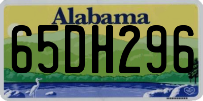 AL license plate 65DH296