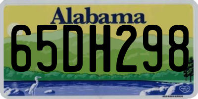 AL license plate 65DH298