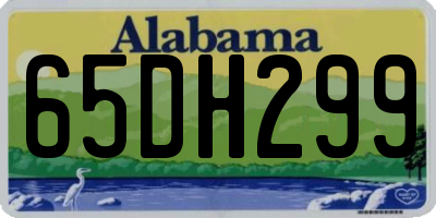 AL license plate 65DH299