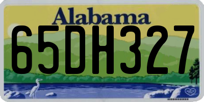 AL license plate 65DH327