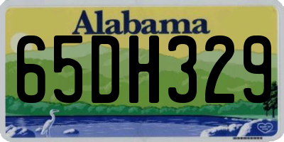 AL license plate 65DH329