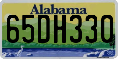 AL license plate 65DH330