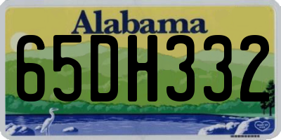 AL license plate 65DH332