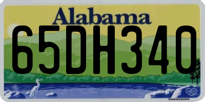 AL license plate 65DH340