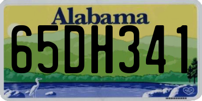 AL license plate 65DH341