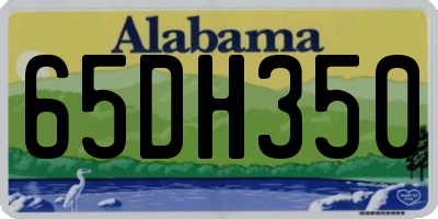 AL license plate 65DH350