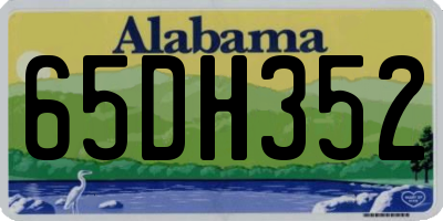 AL license plate 65DH352