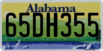AL license plate 65DH355