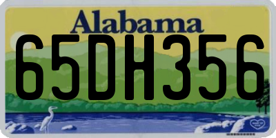 AL license plate 65DH356