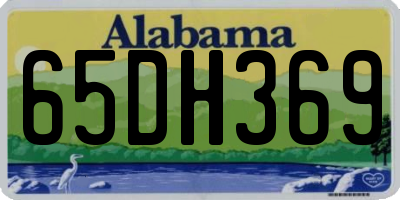 AL license plate 65DH369