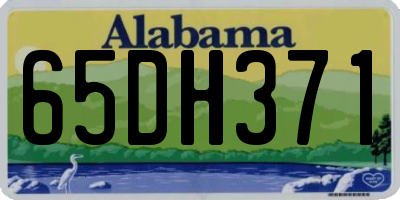 AL license plate 65DH371
