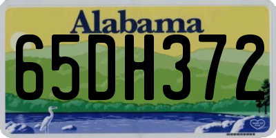 AL license plate 65DH372