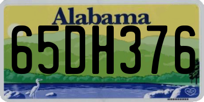 AL license plate 65DH376