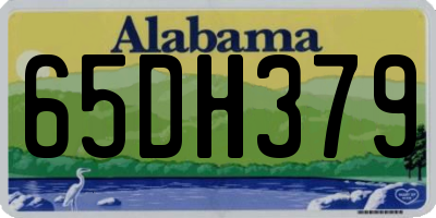 AL license plate 65DH379
