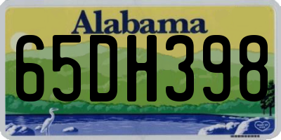 AL license plate 65DH398