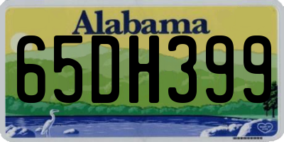 AL license plate 65DH399