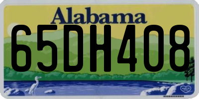 AL license plate 65DH408