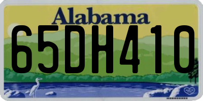 AL license plate 65DH410