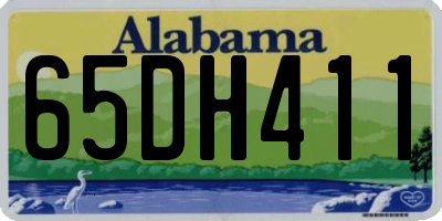 AL license plate 65DH411