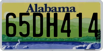 AL license plate 65DH414