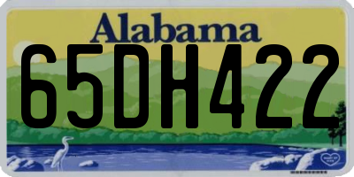 AL license plate 65DH422