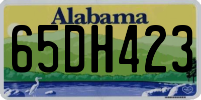 AL license plate 65DH423