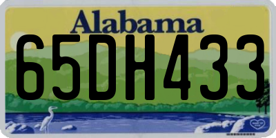 AL license plate 65DH433