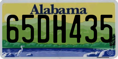 AL license plate 65DH435
