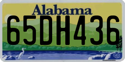 AL license plate 65DH436