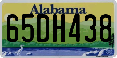AL license plate 65DH438