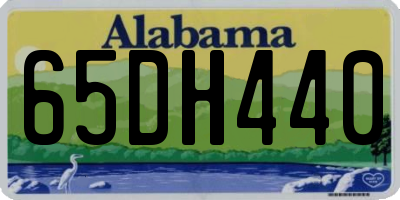 AL license plate 65DH440