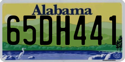 AL license plate 65DH441