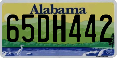 AL license plate 65DH442