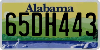 AL license plate 65DH443