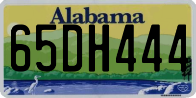 AL license plate 65DH444