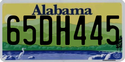 AL license plate 65DH445