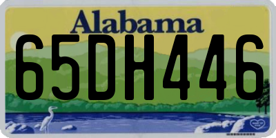 AL license plate 65DH446