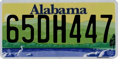AL license plate 65DH447