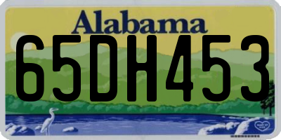 AL license plate 65DH453