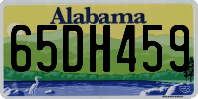 AL license plate 65DH459