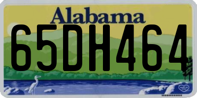 AL license plate 65DH464
