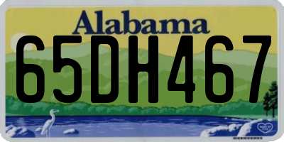AL license plate 65DH467