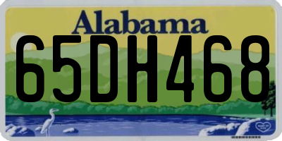 AL license plate 65DH468