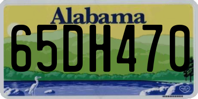 AL license plate 65DH470