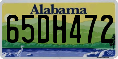 AL license plate 65DH472
