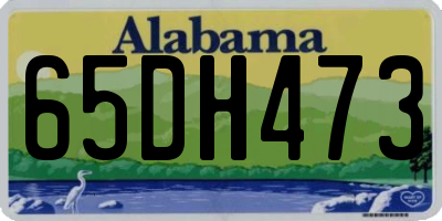 AL license plate 65DH473