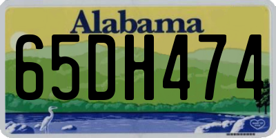 AL license plate 65DH474
