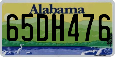 AL license plate 65DH476