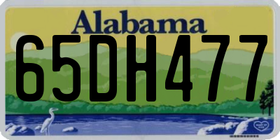 AL license plate 65DH477