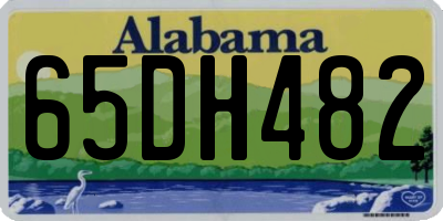 AL license plate 65DH482